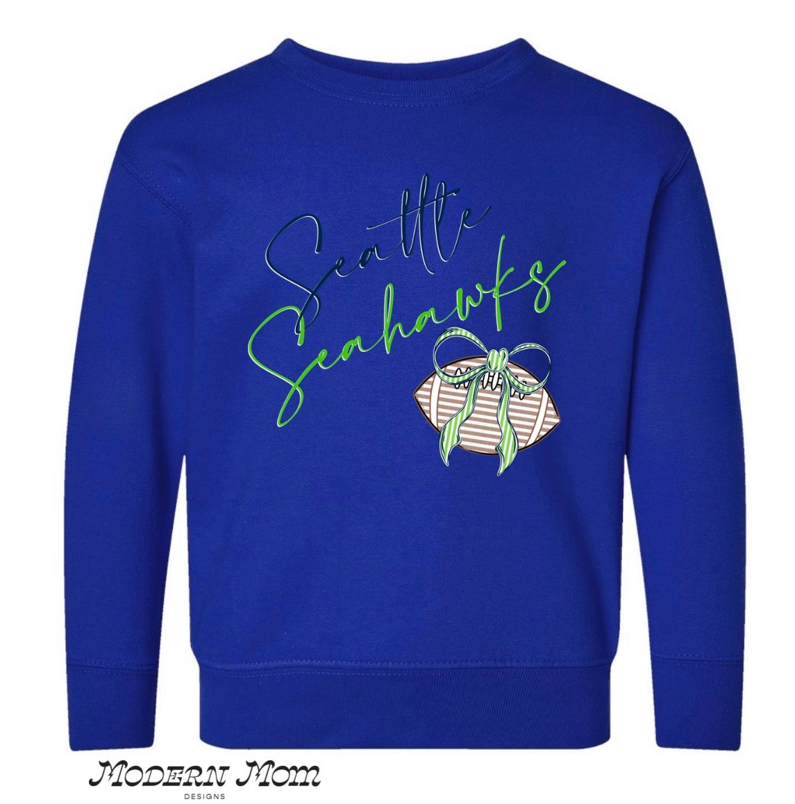 Seattle hawks script(NEWBORN-youth XL)