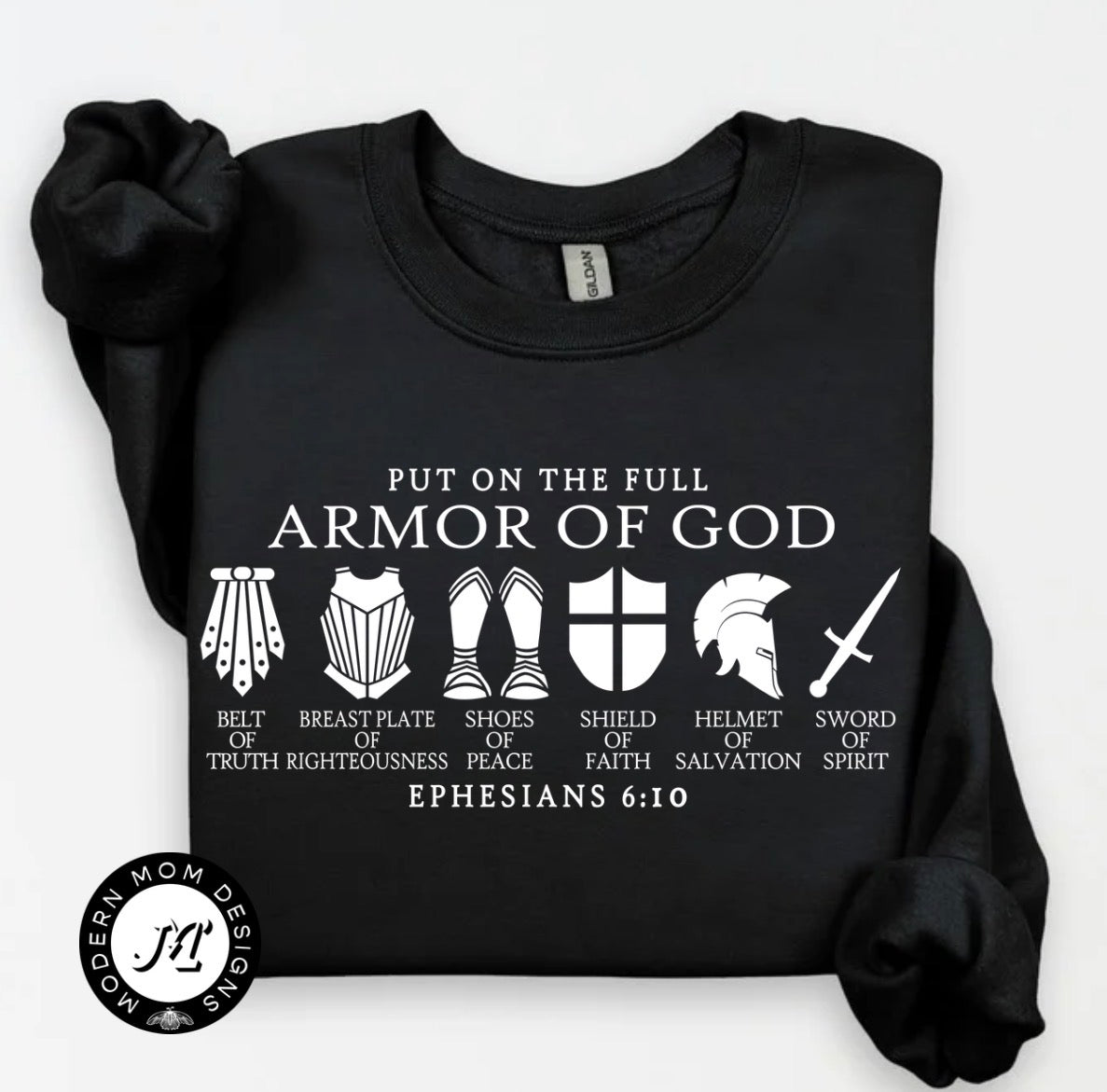 Put on the full armor of god crewneck