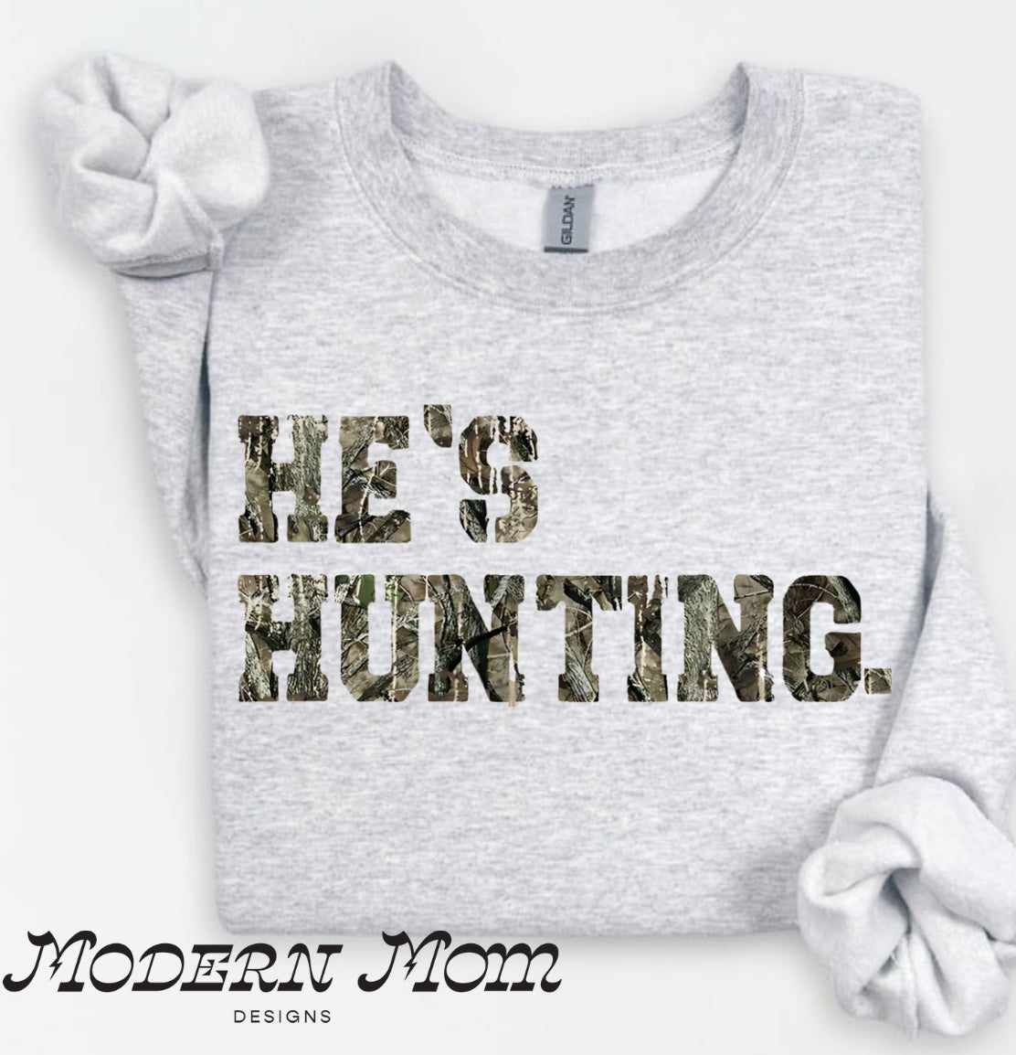 He’s hunting (camo)
