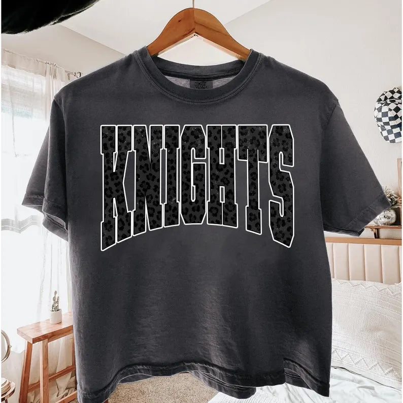 Knights black leopard