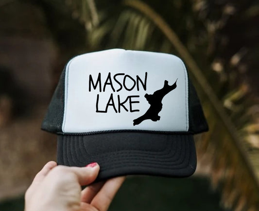 Mason Lake embroidered trucker hat (choose your color)