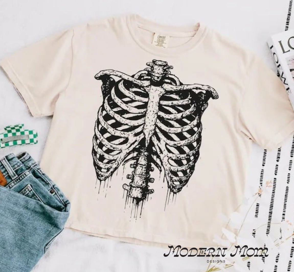 Rib cage (dark or light)