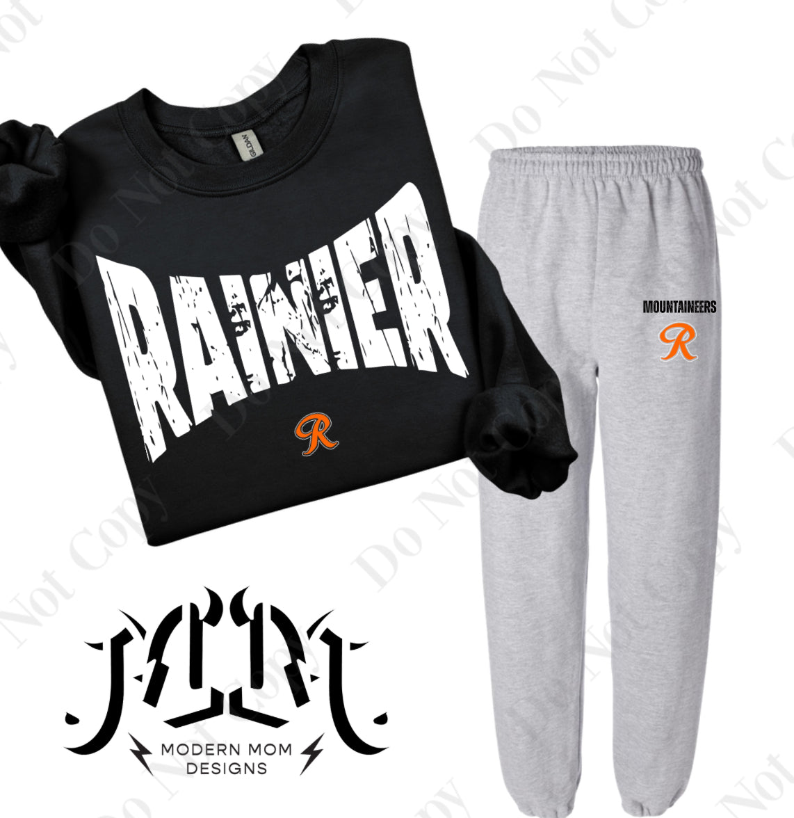 RAINIER mascot lounge set (pieces sold separately) YOUTH & ADULT