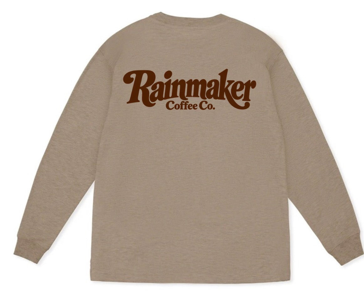 Taupe waffle knit Rainmaker Coffee Co. exclusive