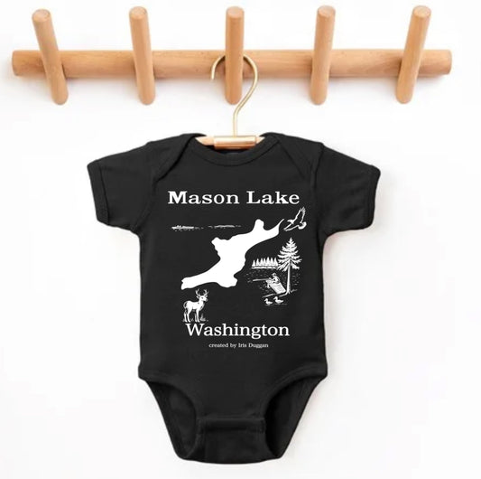 Mason Lake baby onesie