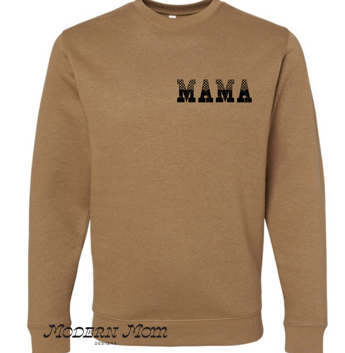 MAMA brown checks crew