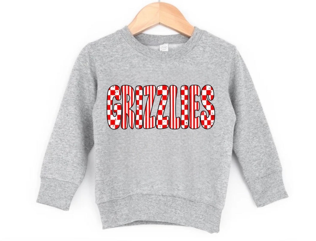 Grizzlies NEWBORN-YOUTH (tee shirt, crewneck or hoodie)