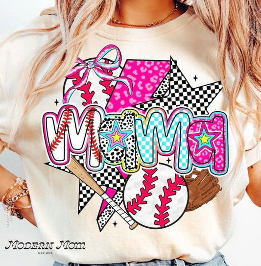 Mama cute baseball collage