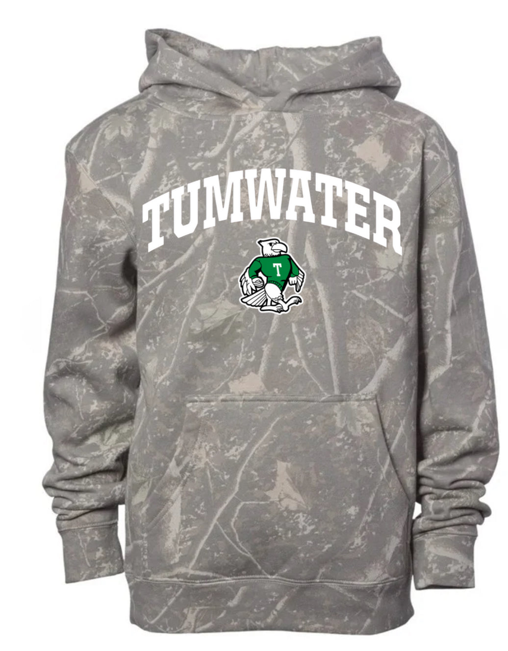 Tumwater deadwood camo hoodie (youth & adult-no drawstrings)