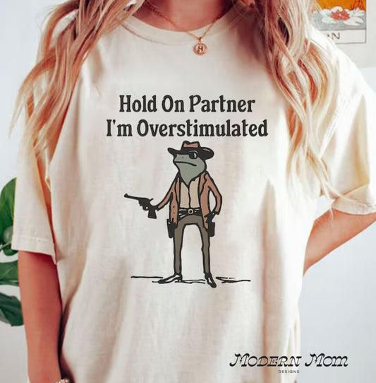Hold on partner I’m overstimulated