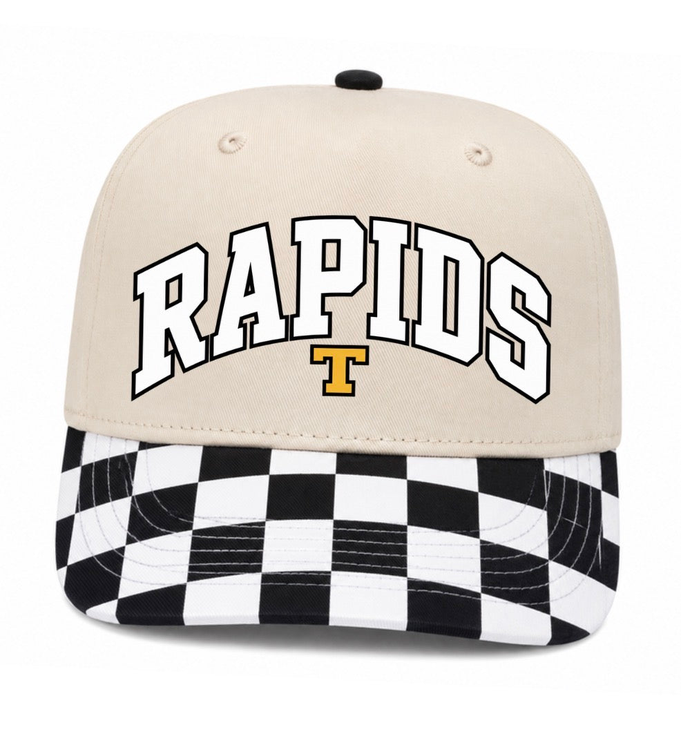 Tumwater rapids wrestling checker trucker hat (screen print)