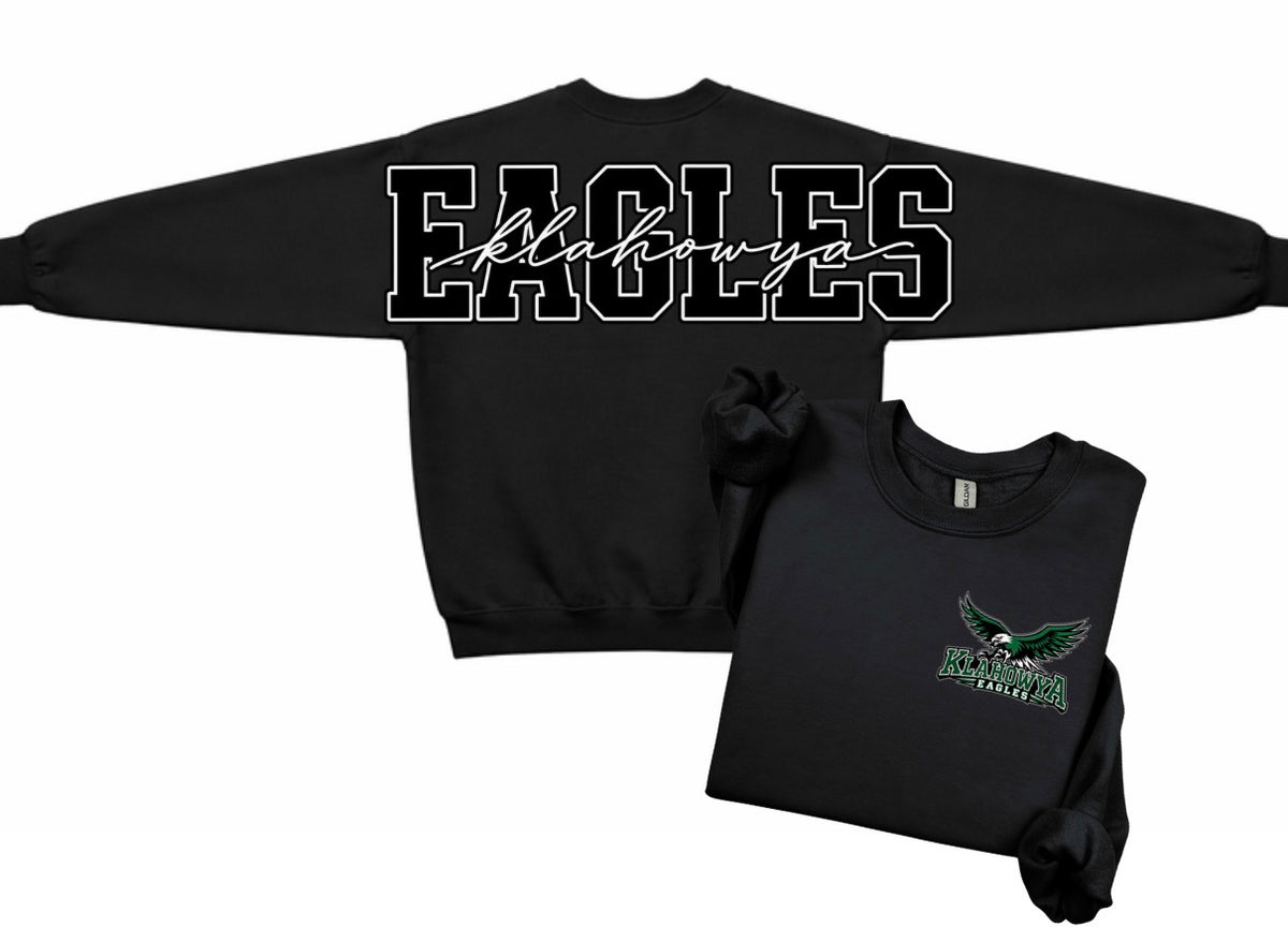 Klahowya Eagles crewneck with big back print
