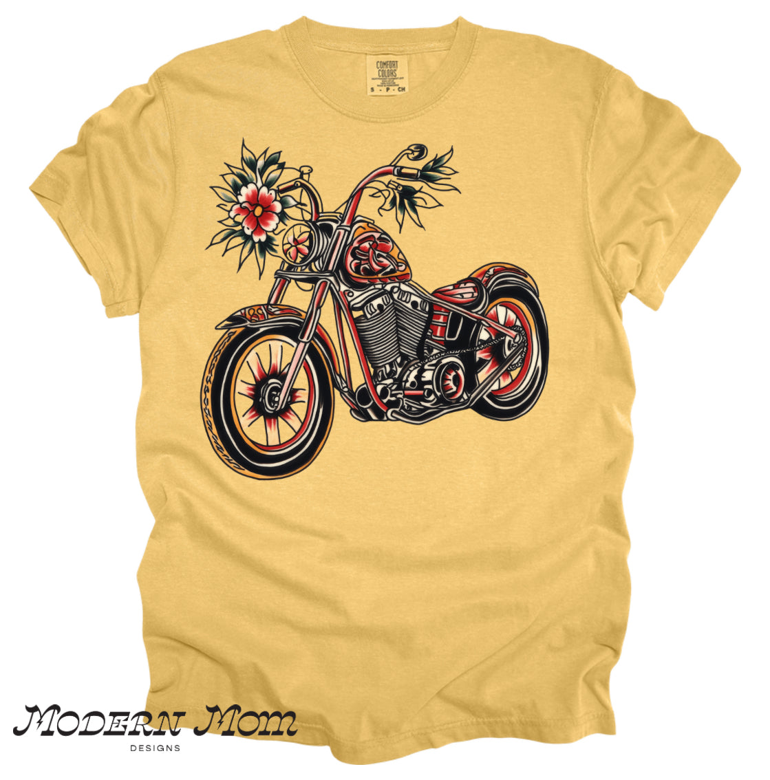 Mustard motorcycle (tanks, tee, hoodie or crewneck)