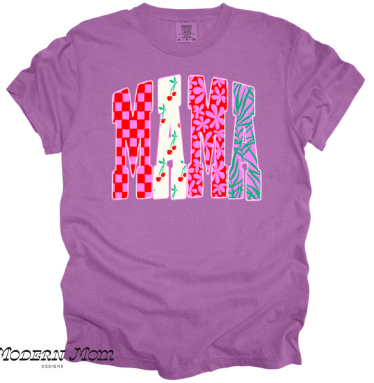 MAMA wild cherry print