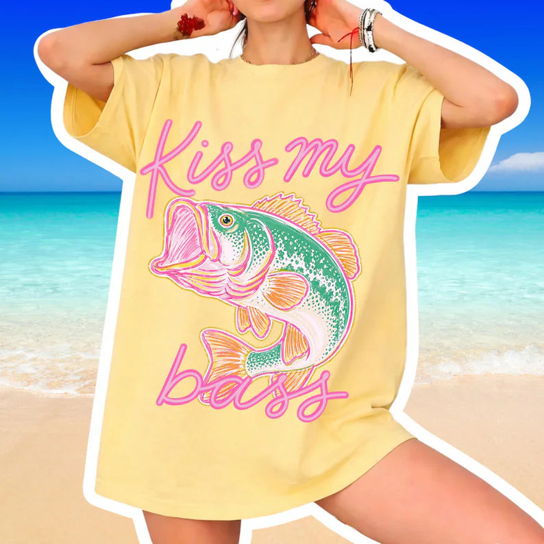 Kiss my bass (tee shirt, crewneck or hoodie)