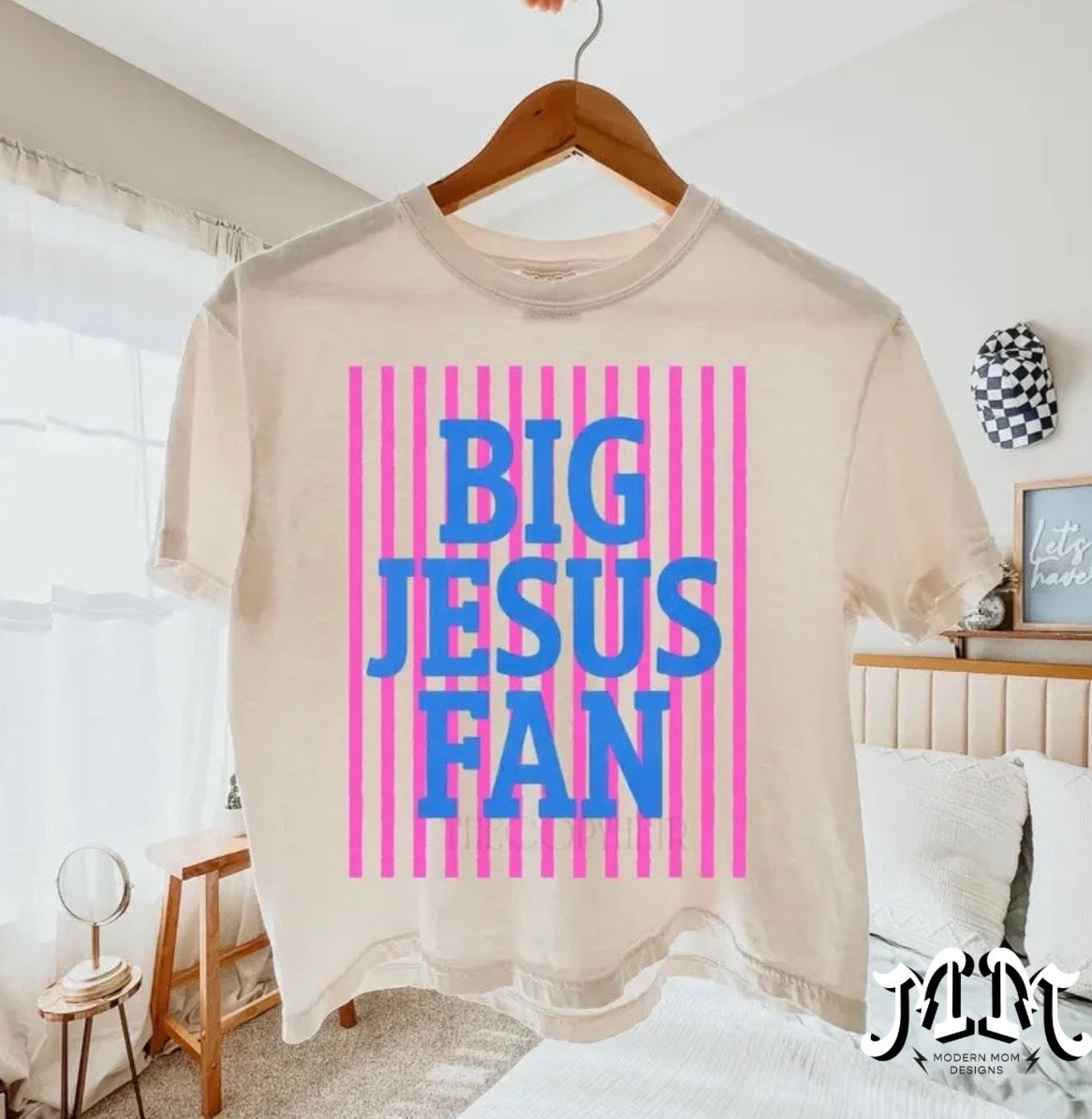 Big Jesus fan (tee, crewneck, or hoodie)