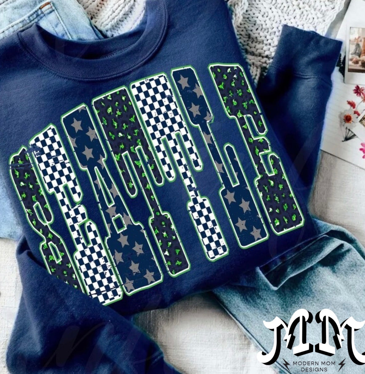 Seattle pattern(tee, crewneck or hoodie)