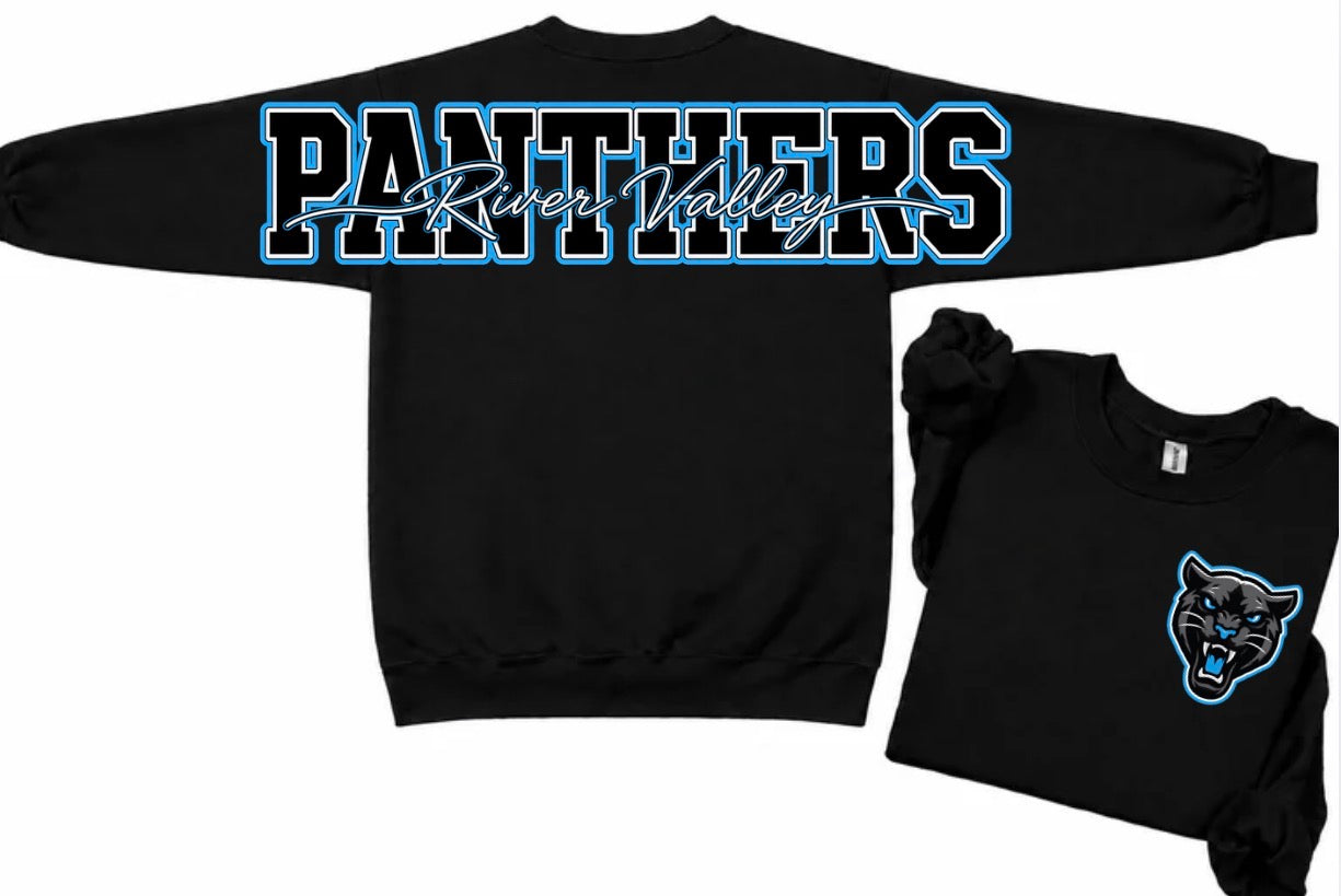 River Valley Panthers crewneck with big back print