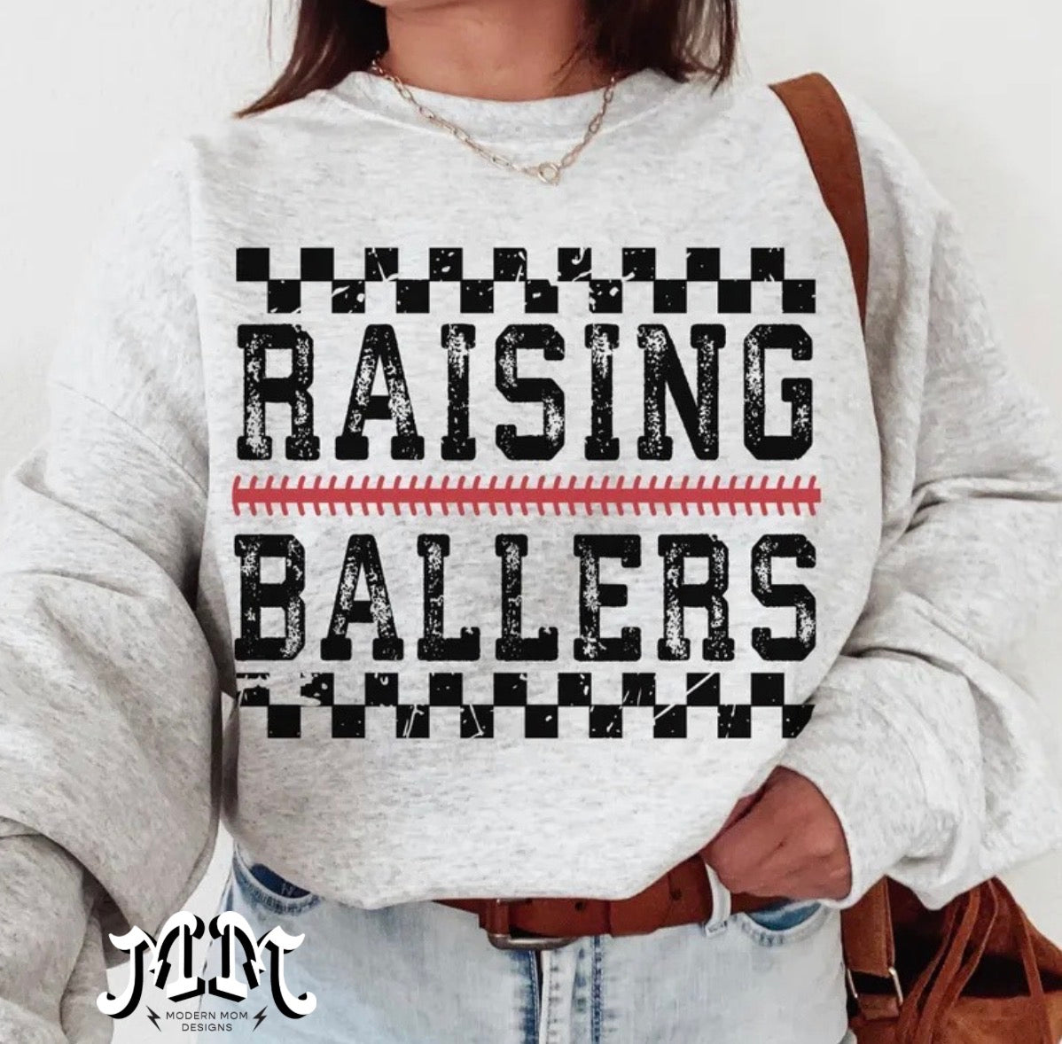 Raising ballers(tee, crewneck, or hoodie)