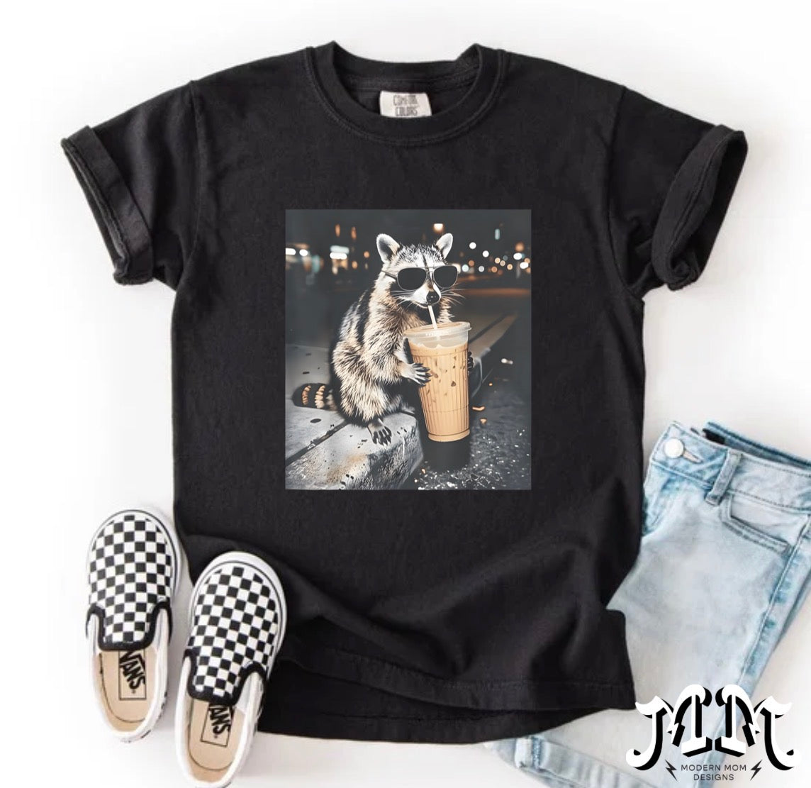 Raccoon coffee (toddler-youth XL)