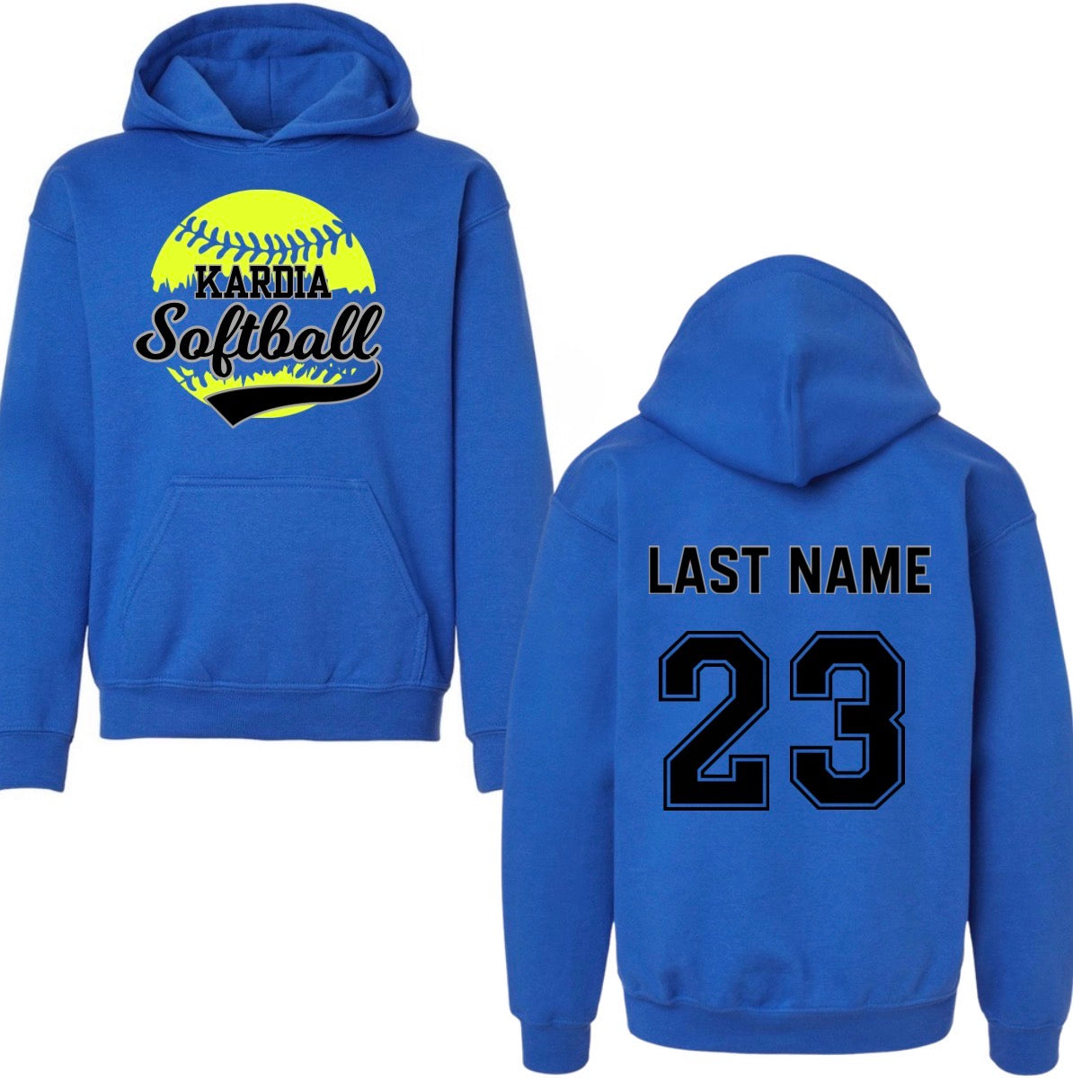 Kardia softball hoodie (adult)