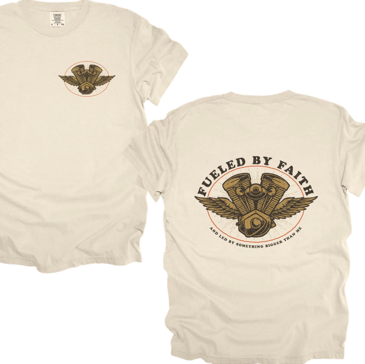 Fueled by faith (tee, crewneck or hoodie)