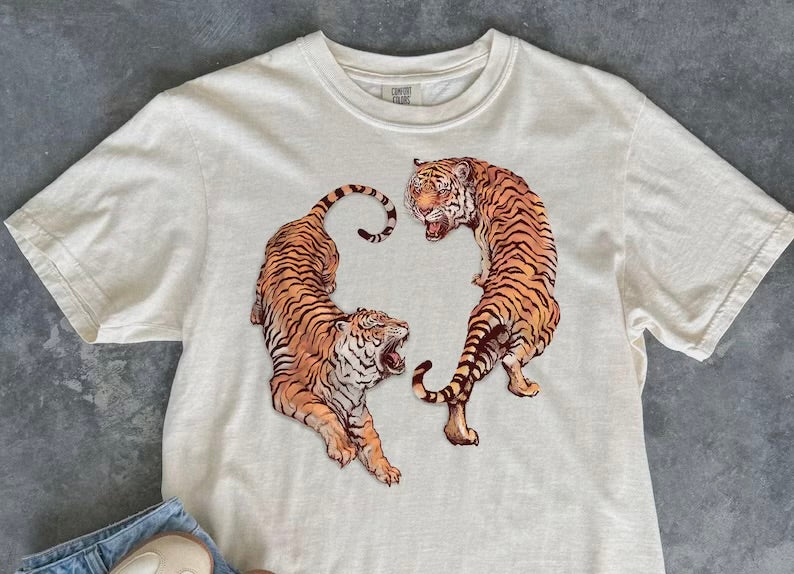 Edgy tigers (tee shirt, crewneck or hoodie)