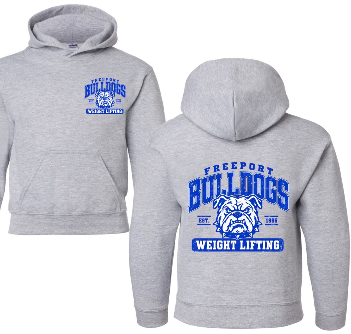 Freeport Bulldogs YOUTH (tee shirt, crewneck or hoodie)