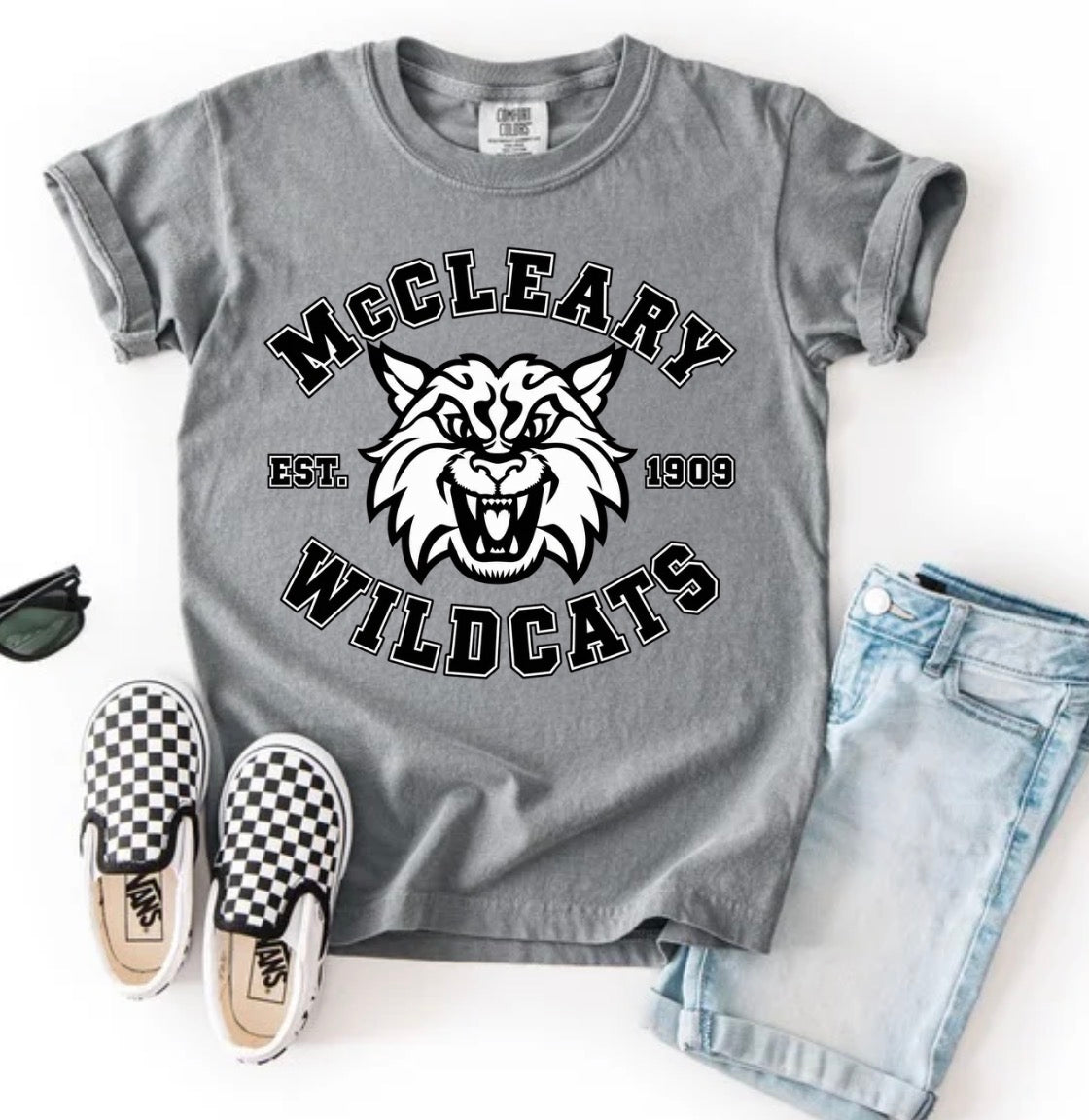 McCleary Wildcats YOUTH (tee shirt, crewneck or hoodie)