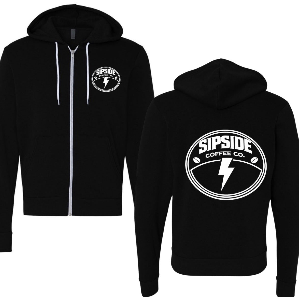 Sipside coffee co. Logo zip up