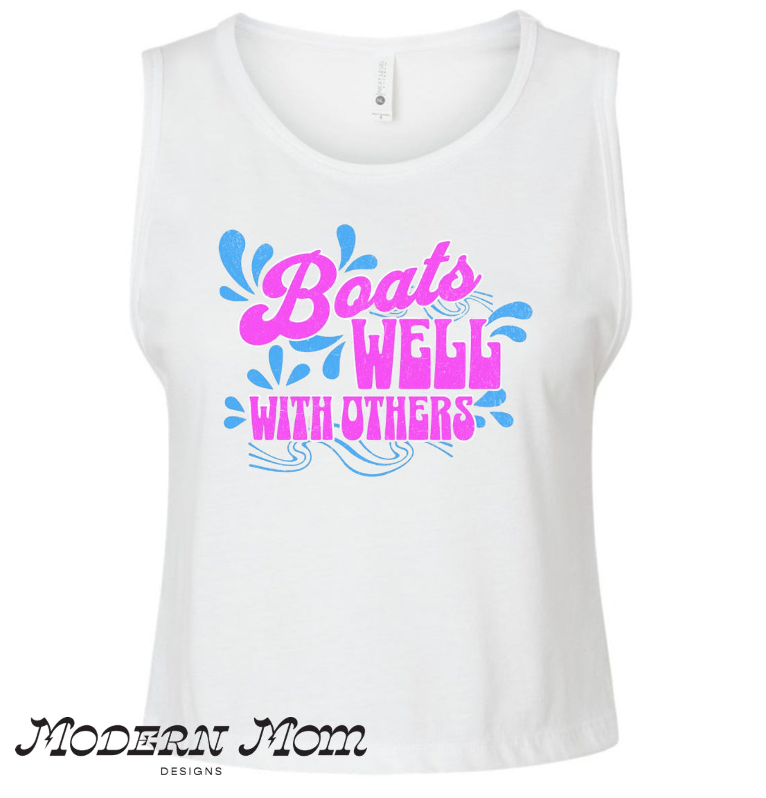 Boats well with others (tee or tank)
