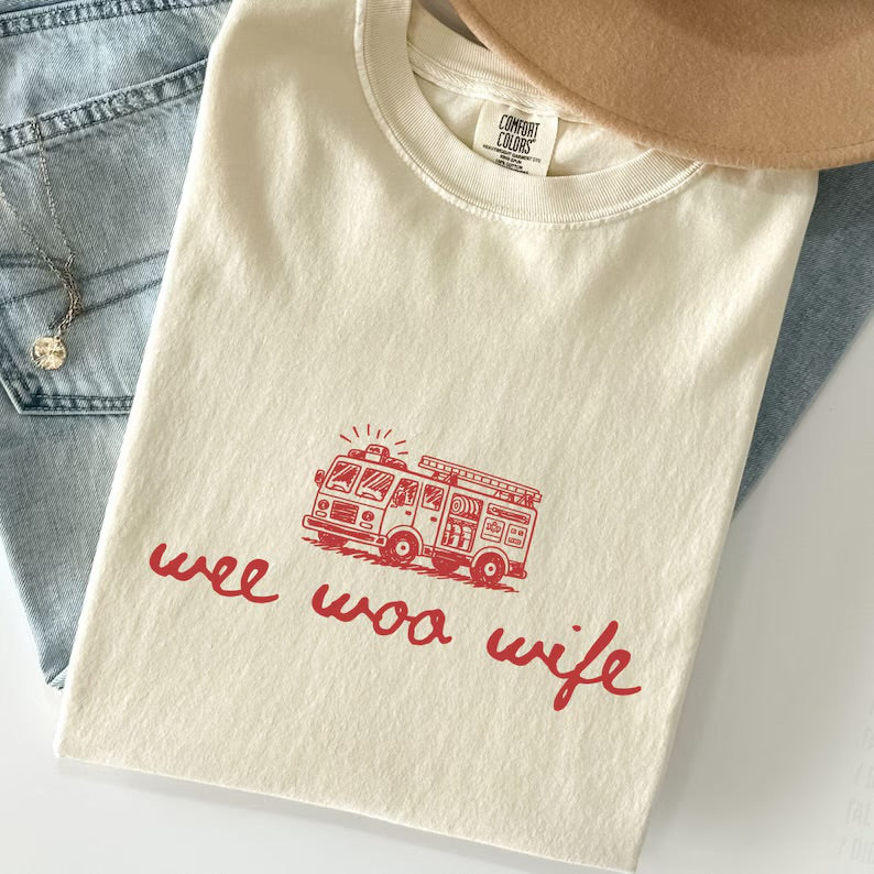 Wee woo wife (tee shirt, crewneck or hoodie) (Copy)