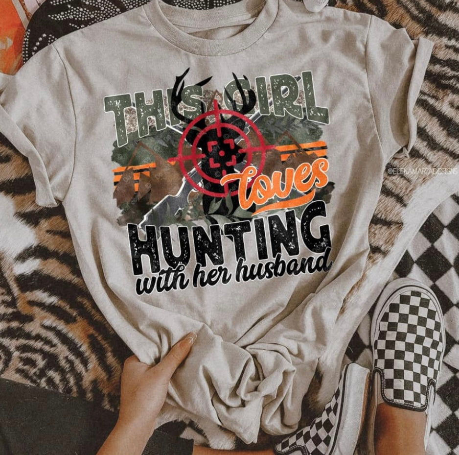 This girl loves hunting with her husband