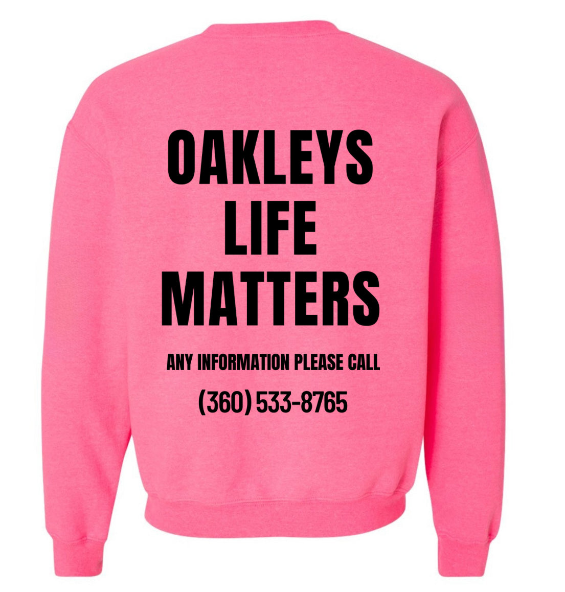 Oakleys life matters neon pink