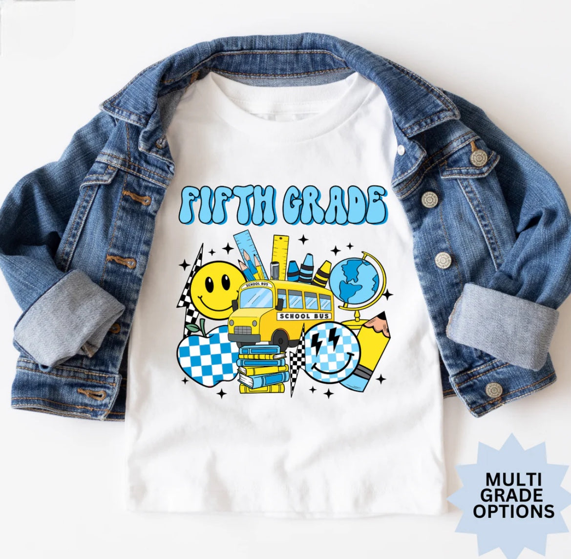 Boy collage icon grade-multi grade options