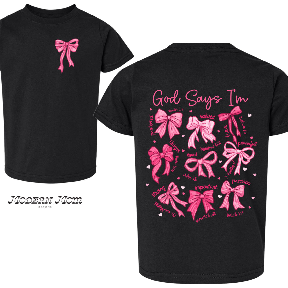 God says i am (2T-youth XL)-tee, crewneck, or hoodie