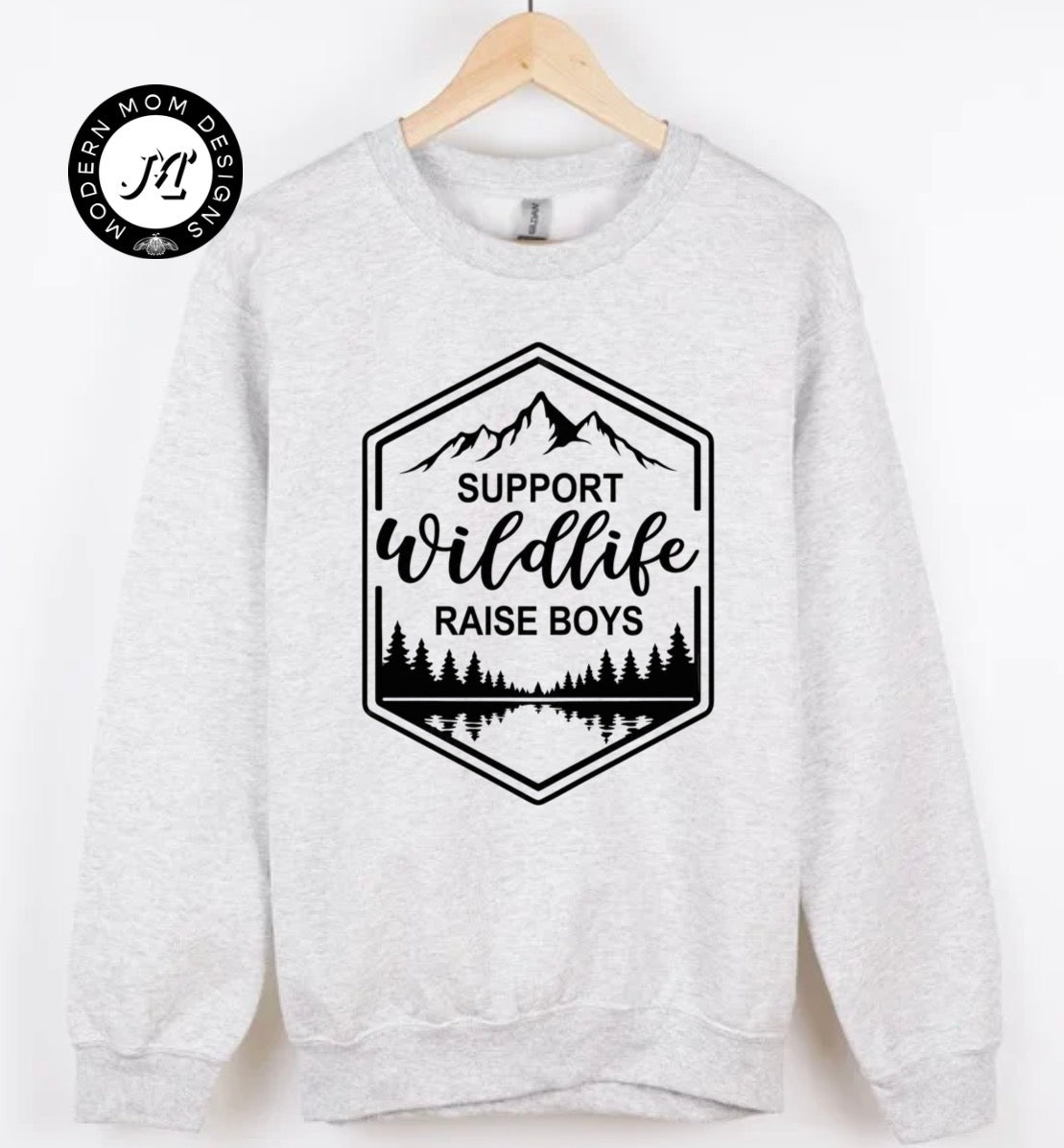 Support wildlife raise boys(tee, crewneck or hoodie)