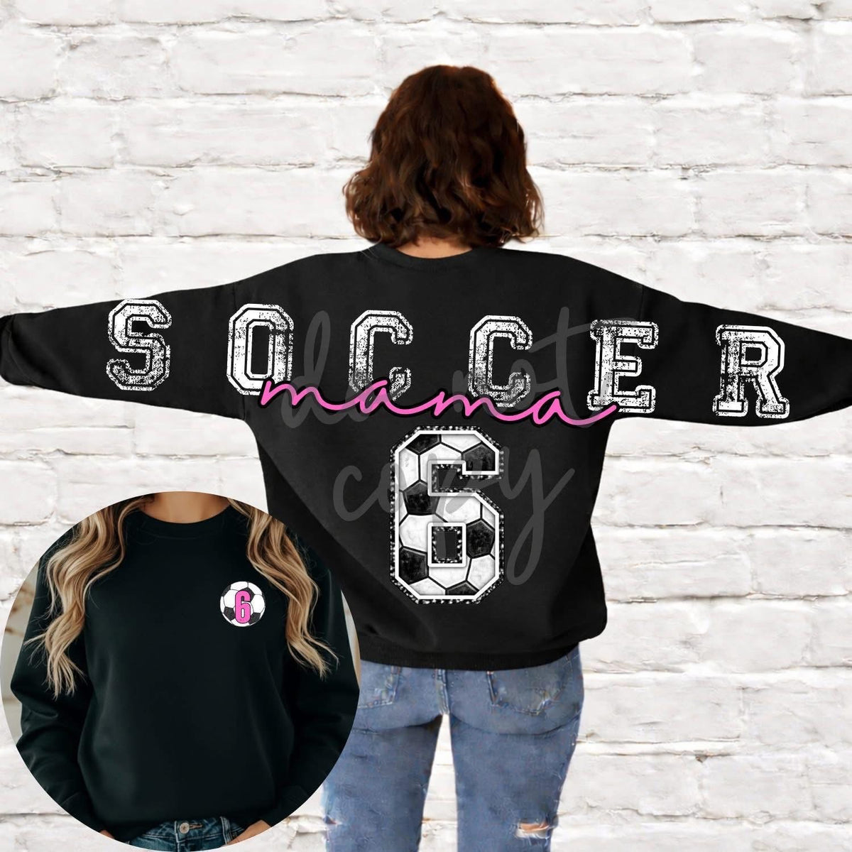 Soccer mama Crewneck (please allow 10 business days) ANY COLOR