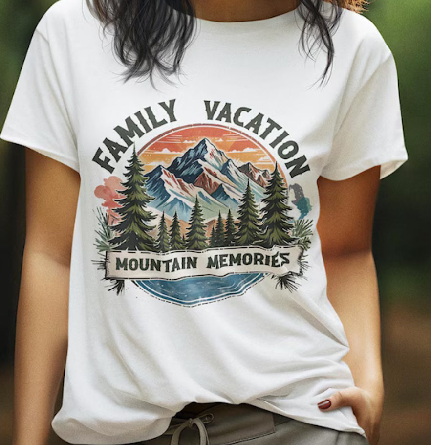 Family vacation mountain memories