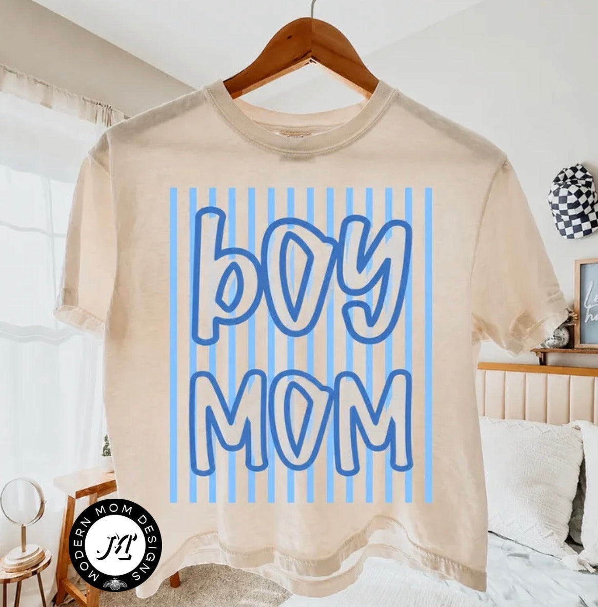 Boy mom (tee, crewneck or hoodie)