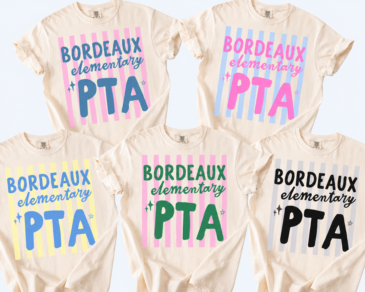 CUSTOM PTA (multiple style options)-leave a note at checkout with colors & school name