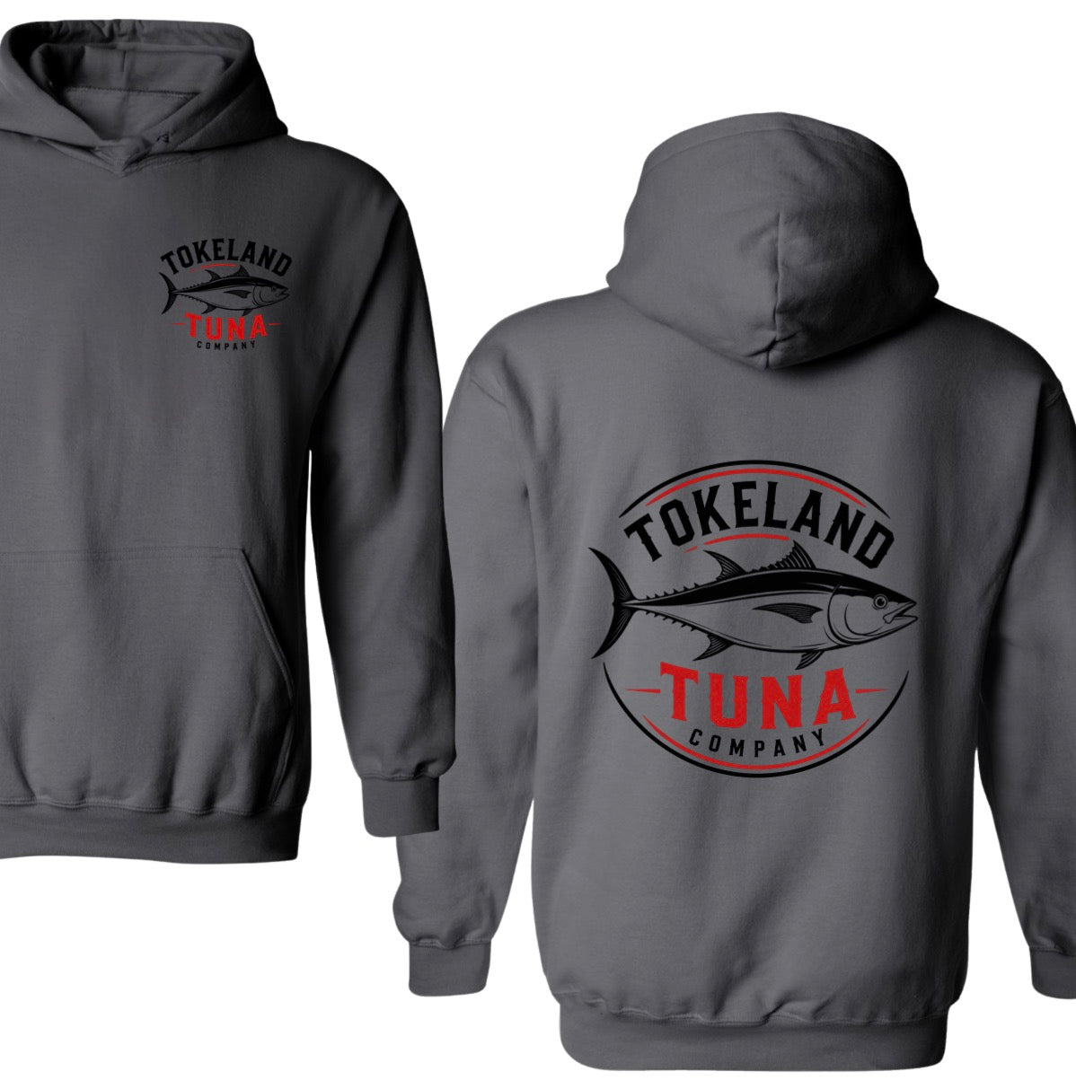 TOKELAND tuna company charcoal hoodie