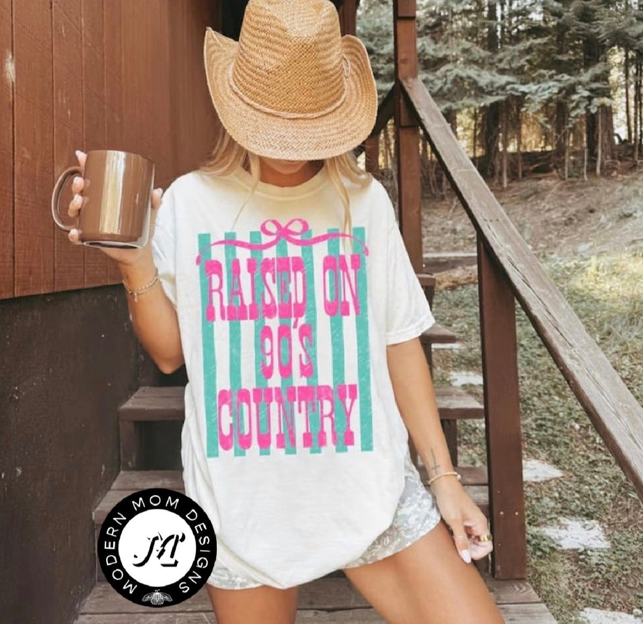 Raised on 90’s country (tee, crewneck, or hoodie)