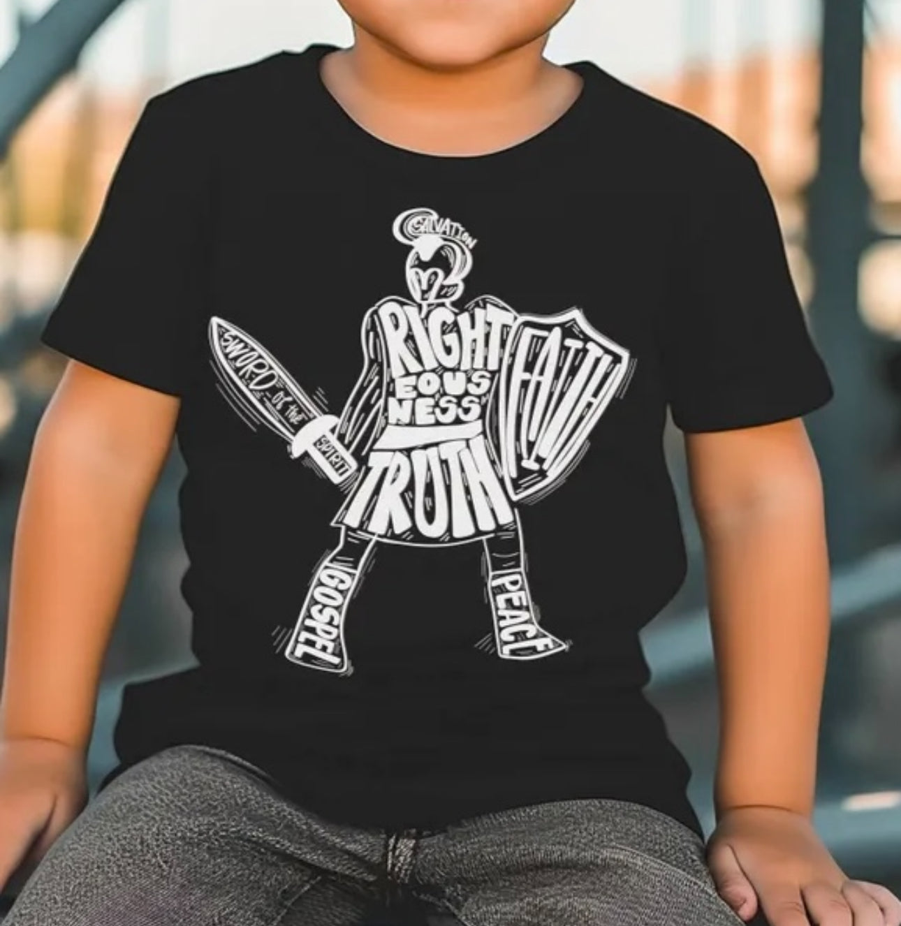 Armour of god (2T-youth XL)-tee, crewneck, or hoodie