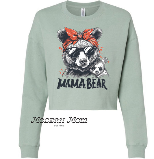 Mama bear cropped crewneck