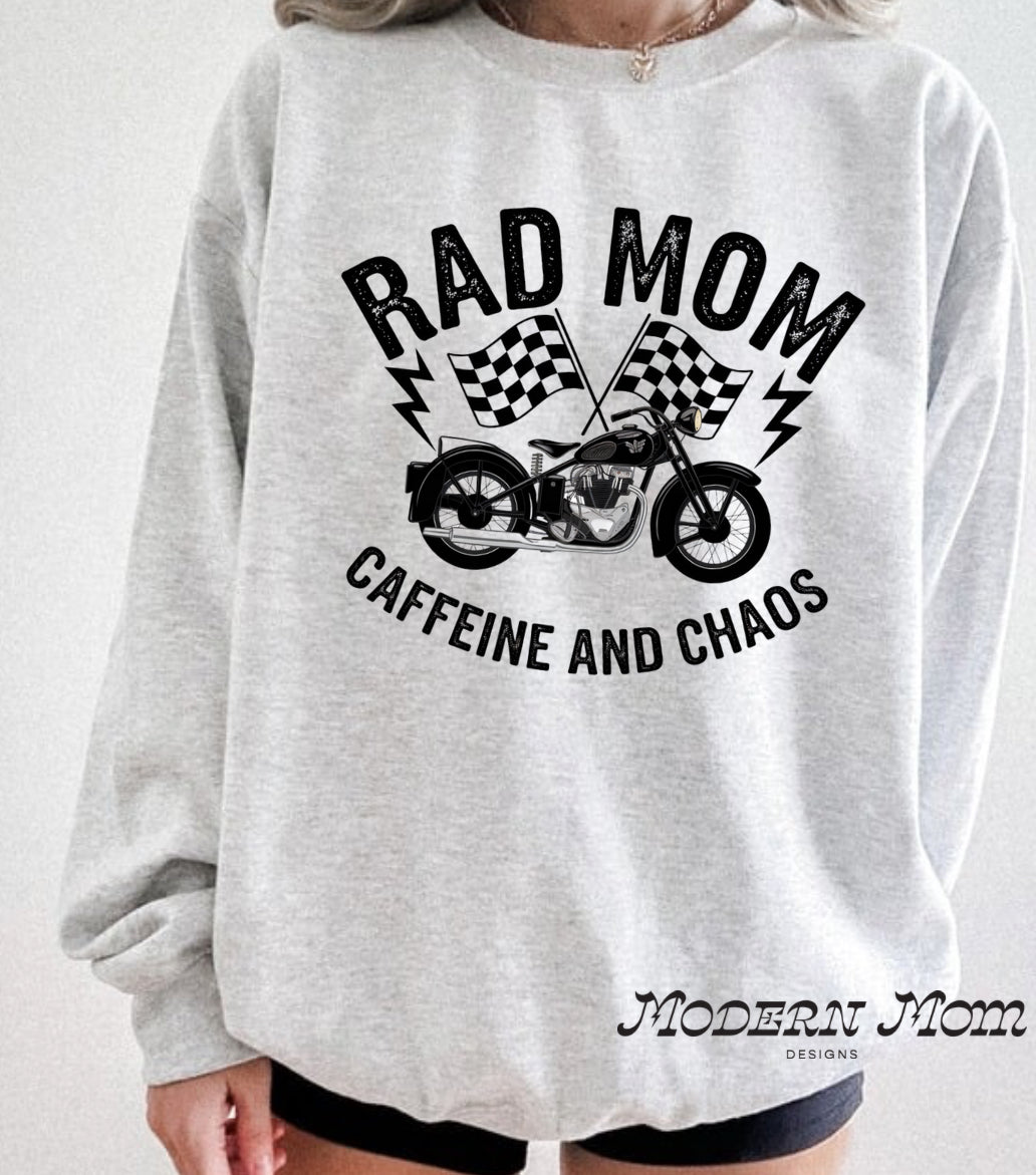 Caffeine and chaos crewneck