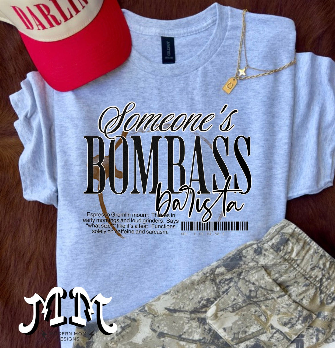 Somebody’s bomb ass barista tee shirt