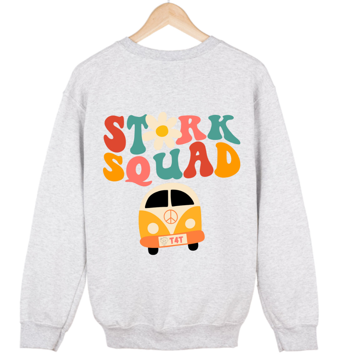 Stork squad custom double sided crewneck