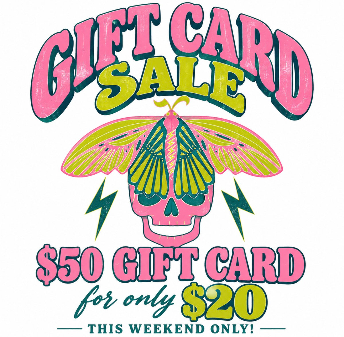 $50 Gift card for $20!!!!!