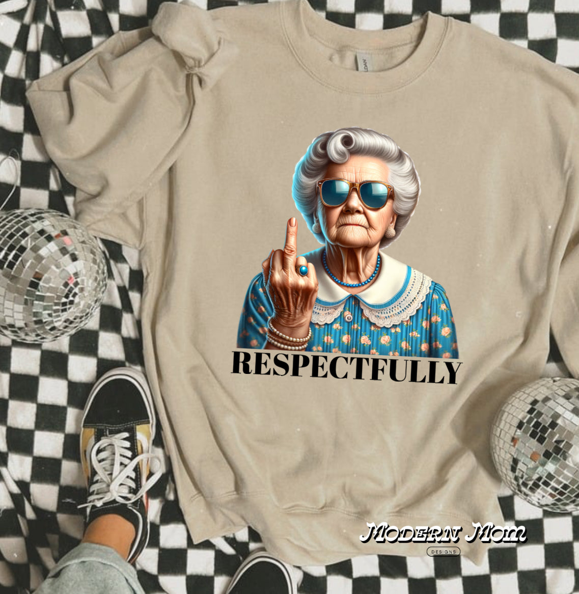 Respectfully (tee, crewneck or hoodie )